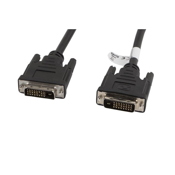 lanberg cable dvi   d lanberg 24+1 macho   macho dual link 3m