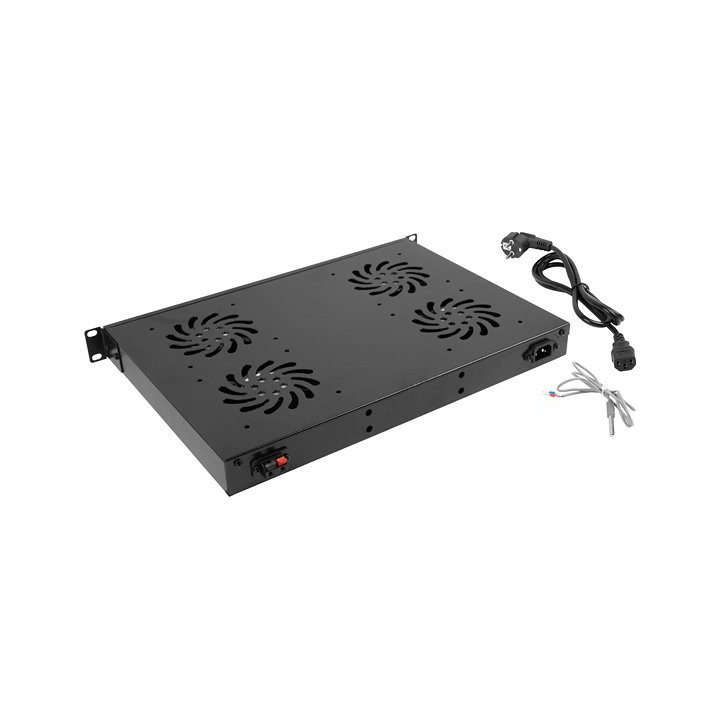 lanberg panel ventilacion lanberg lcd 4 ventiladores termostato 230v 1u rack 19 negro