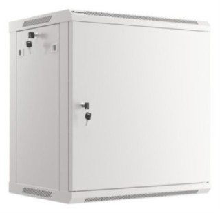 armario rack 19" mural 12u/600x450 para automontaje con puerta metalica gris