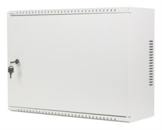armario rack 19" mural 4u+3u/540x200 bajo perfil gris  montado
