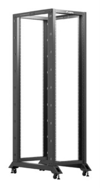 armario lanberg abierto rack 19" 42u 600x1000 negro