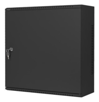 armario lanberg mural rack 19" 6u+3u/540x200 bajo perfil negro ensamblado