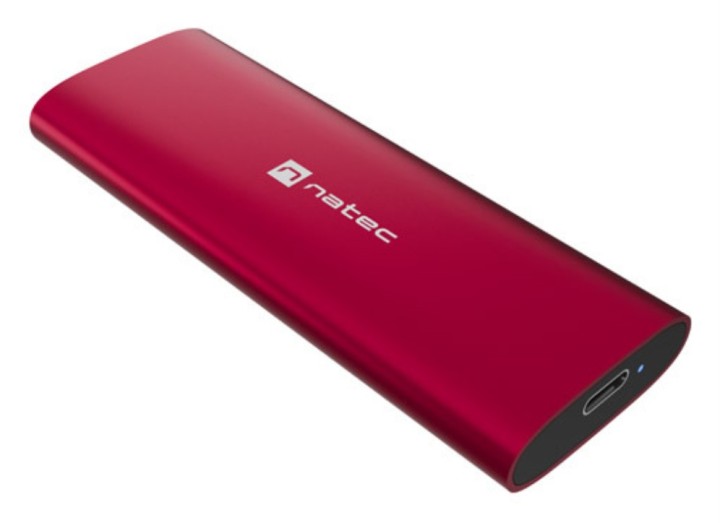 carcasa ssd natec rhino m.2 nvme lite usb c 3.2 gen 2 rojo rubi