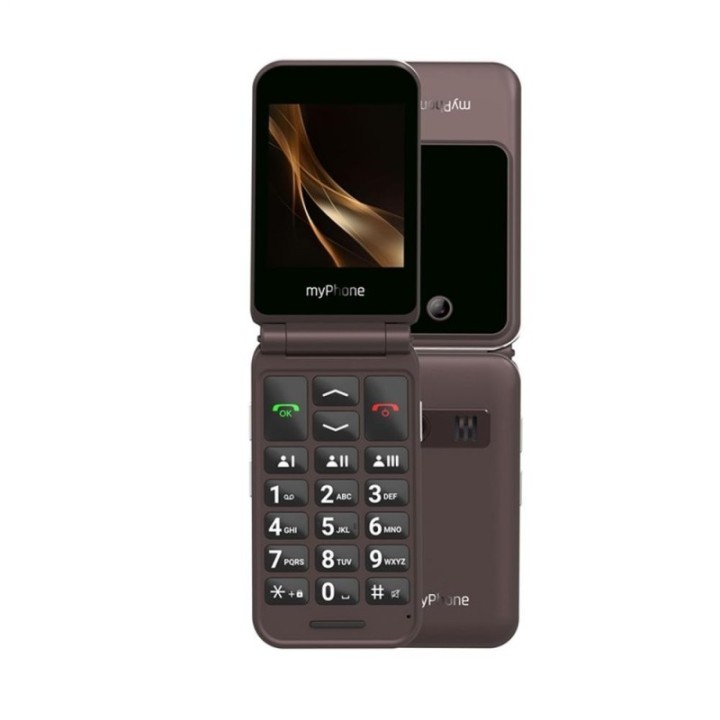 myphone telefono movil myphone harmony 2.8 pulgadas+1.44 pulgadas    4g    marron
