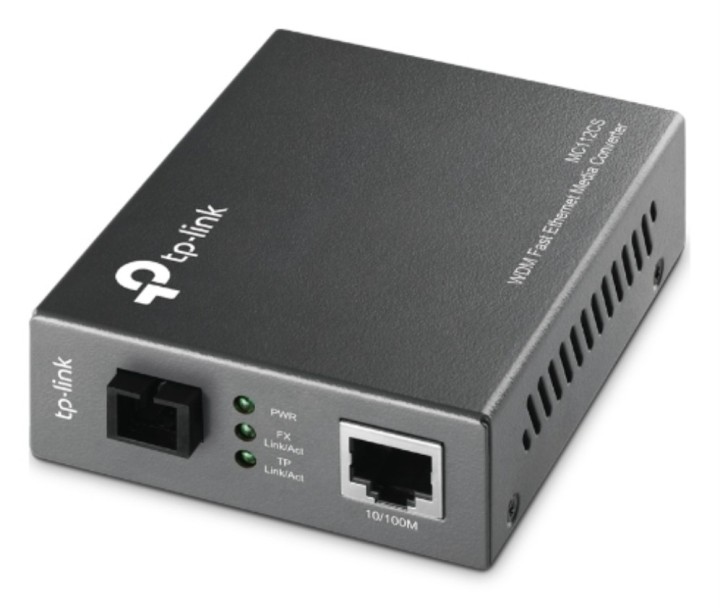 convertidor tp link rj45 10/100 a fibra monomodo sc