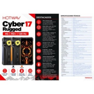 smartphone hotwav rugged cyber 17 6gb ram 128gb rom abyss black