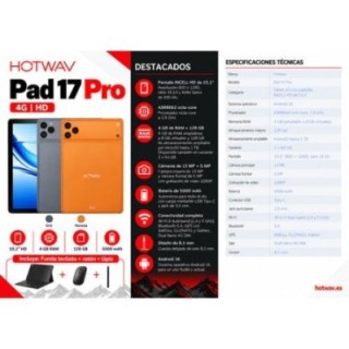 tablet hotwav pad 17 pro 4gb ram 128gb rom vitality orange