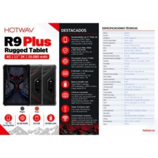 tablet hotwav rugged tab r9 plus 8gb ram 512gb rom black