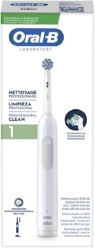 cepillo dental braun oral b lab pro1 clean blanco