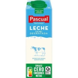 c. 6 briks leche pascual semidesnatada 1l