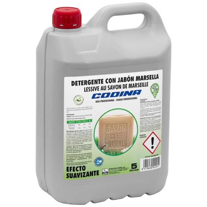 garrafa detergente liq. ropa marsella 5l