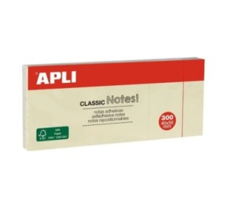 paq. 3 bloc 100h notas adh. apli classic 40x50mm amar