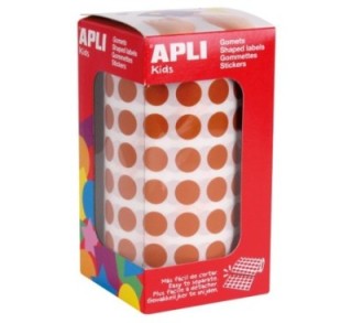 rollo gomets redondos apli 10.5mm marron 11481
