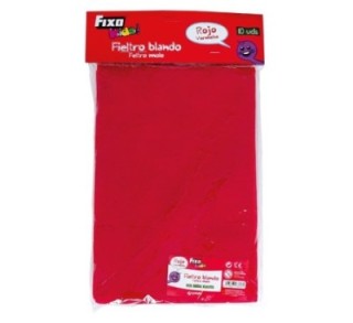 b.10u fieltro fixo 20x30 rojo 00040051