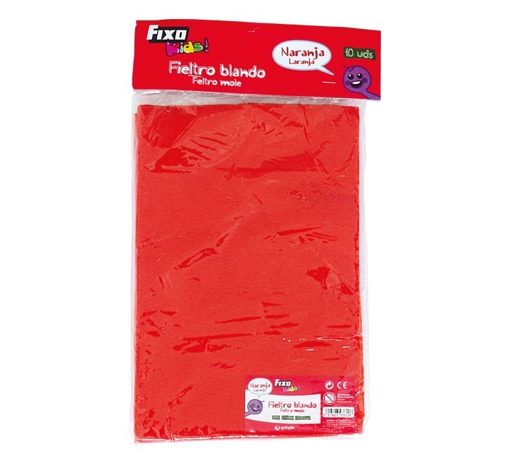 b.10u fieltro fixo 20x30 naranja 00040052