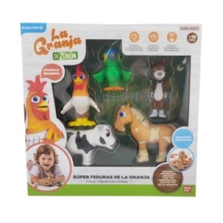 bandai rojo pack 5 super figuras la granja de zenon