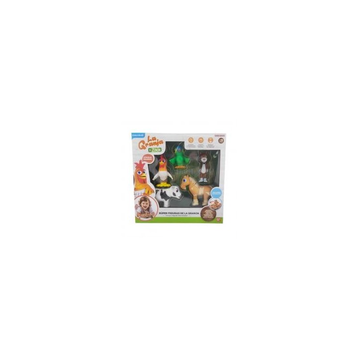 bandai rojo pack 5 super figuras la granja de zenon