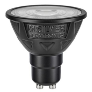 silver bombilla led nitra silver electronics dicroica 6.5w 80w    gu10    2700k    38?    9000lm
