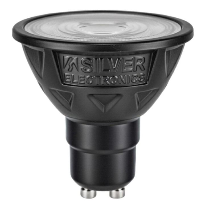 silver bombilla led nitra silver electronics dicroica 6.5w 80w    gu10    2700k    38?    9000lm