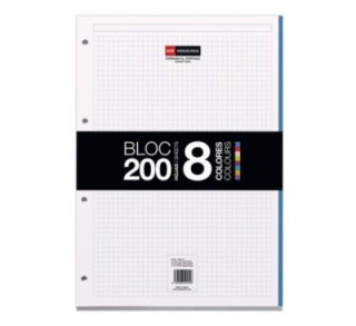 bloc nb 1 a4 200h. 8 colores miquel rius