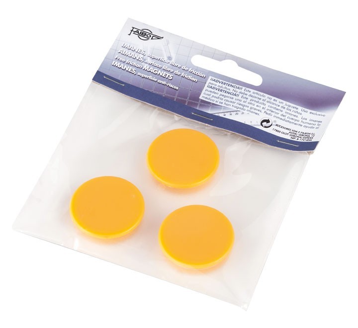 blister 3 imanes faibo 30mm amaril 60 30 05
