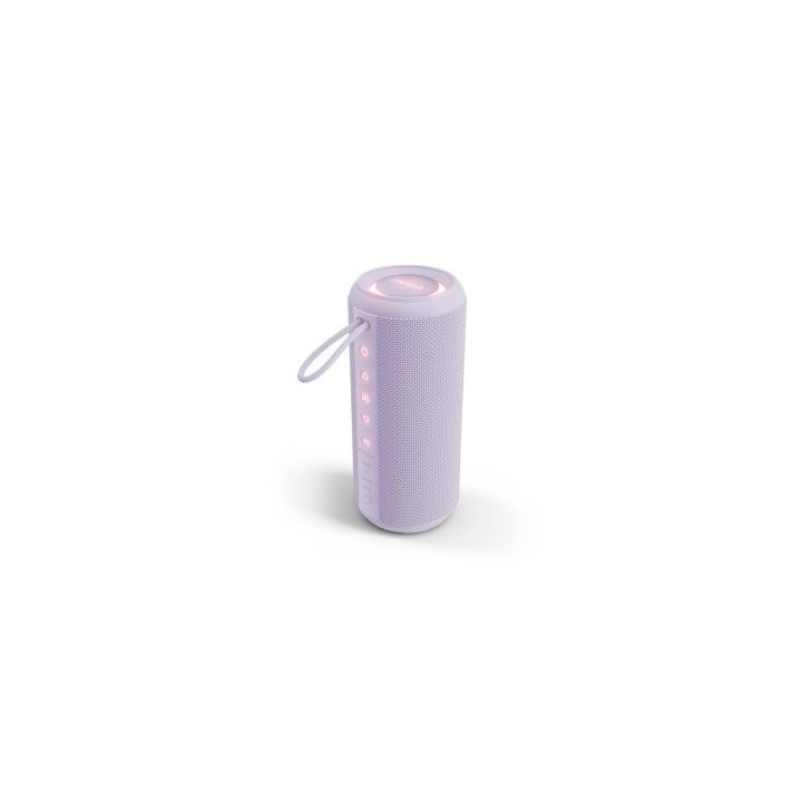 altavoz bluetooth portable energy sistem ocean sunset violeta 25w tws rgb ipx6 reproduccion 14h