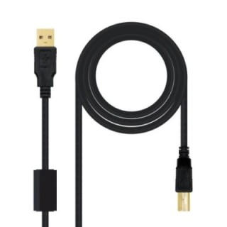 nanocable cable usb 2.0 impresora ferrita  2.0 m
