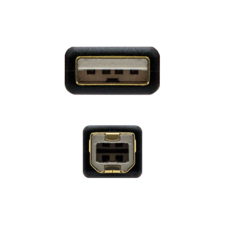 nanocable cable usb 2.0 impresora ferrita  2.0 m