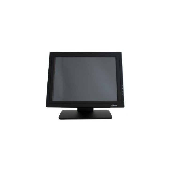 monitor 15" tactil resistiva tpv approx appmt15w5 vga negro 5ms 300cd/m2 tactil de 5 hilos con contr