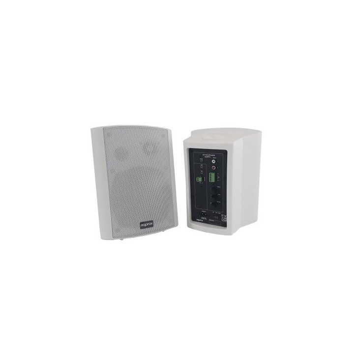 altavoces 2.0 autoamplificados approx color blanco 30w 5,25" input 2xrca 1xjack 1x5 pin bt
