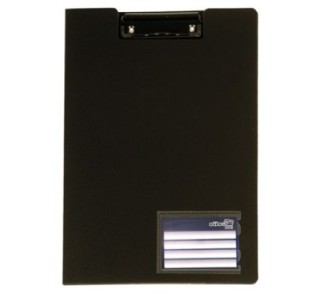 carpeta con pinza metal. office box negro 9468