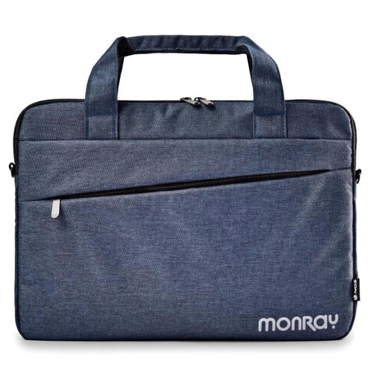 monray maletin charter 15,6" azul jaspeado