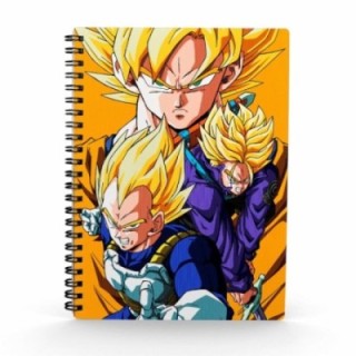 sd toys libreta efecto 3d saiyans dragon ball z