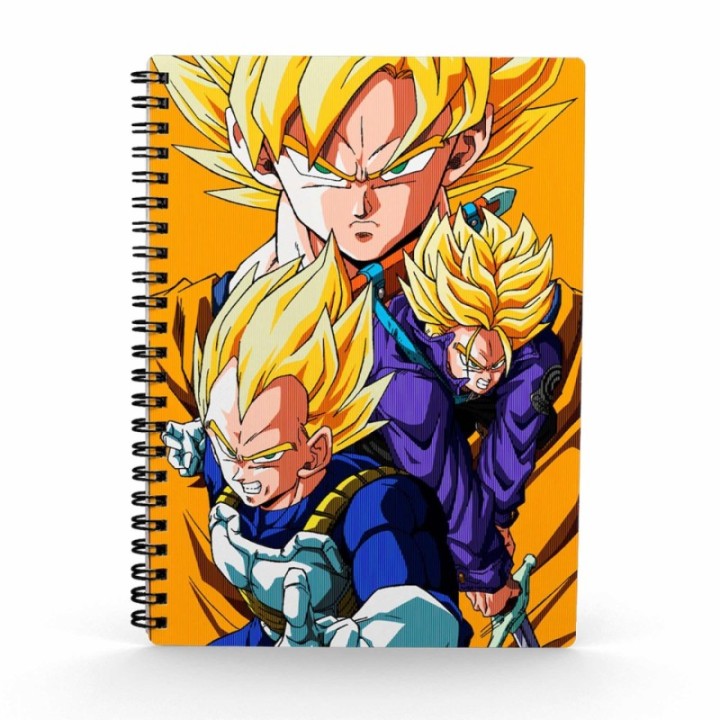 sd toys libreta efecto 3d saiyans dragon ball z