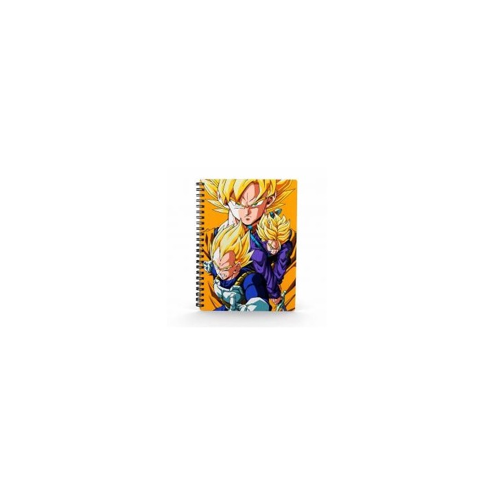 sd toys libreta efecto 3d saiyans dragon ball z
