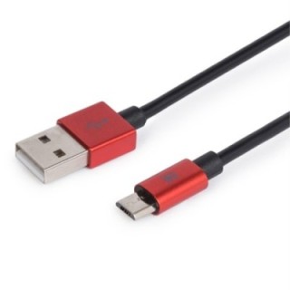 cable maillon premium micro usb 2.4 aluminio rojo 1m