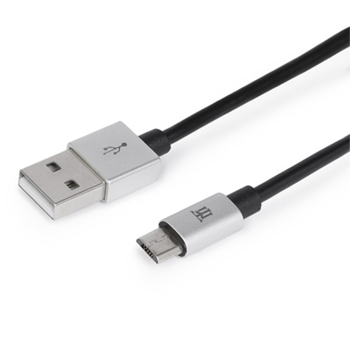 cable maillon premium micro usb 2.4 aluminio plateado 1m