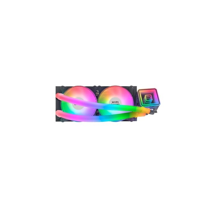 mars gaming kit de refrigeracion mars gaming mlultra240 negro 500w 2 x 120mm rgb