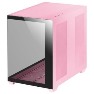 caja e atx mars gaming mcv4 pink xxl premium custom doble ventana de cristal templado c