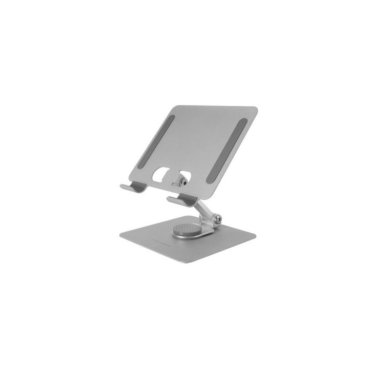 soporte para tablet mars gaming marstw color blanco plegable rotacion 360o ajuste de altura