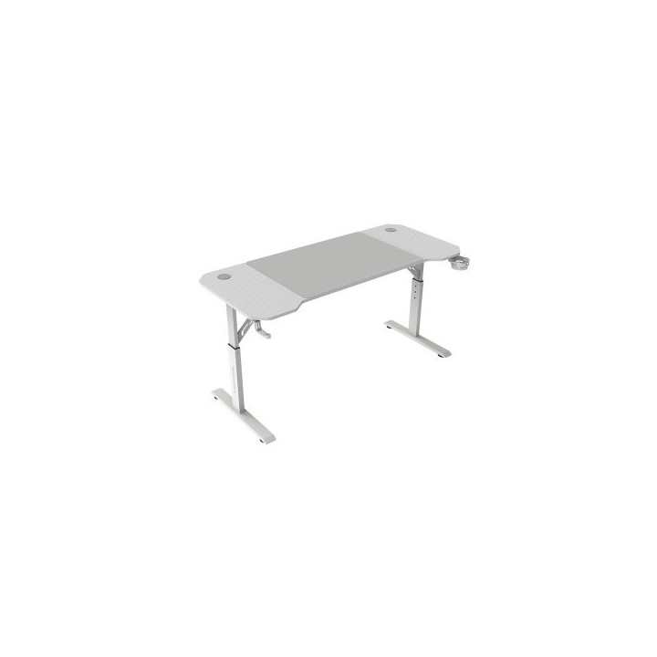 mesa mars gaming mgd ergo 140 regulable en altura tablero blanco 140x60 chasis de acero alf. xxl