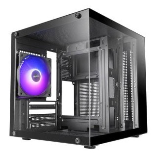 caja microatx mars gaming mc cube gpu max 260mm cubo panoramico argb usb c negra