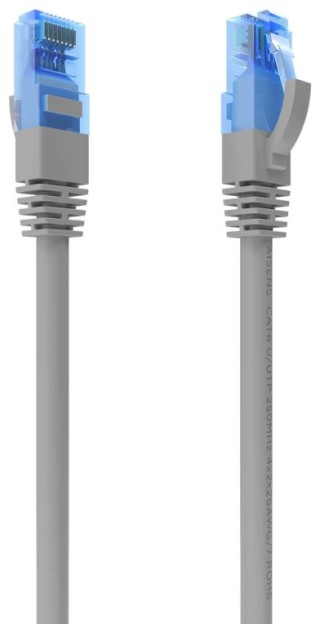 cable red aisens latiguillo rj45 cat.6 utp awg26 cca gris 25cm