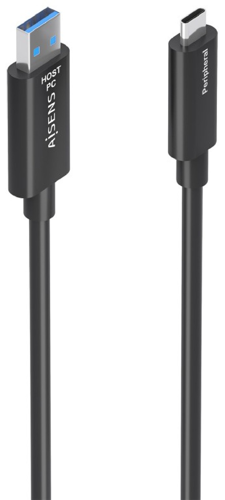 cable aisens usb3.2 gen2x1 10gbps aoc datos usb a/m usb c/m 15m