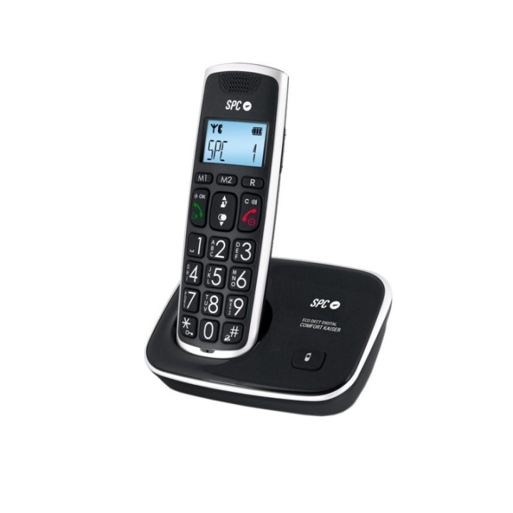 spc 7608n telefono dect confort kaiser negro