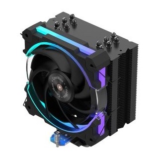 ventilador para cpu coolbox deep vortex v6h 120mm tdp 240w 6xheatpipes alt. 154mm argb negro