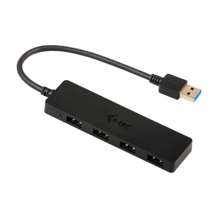i   tec hub i   tec usb 3.0 delgado con 4 puertos usb 3.0 con cable integrado 20cm