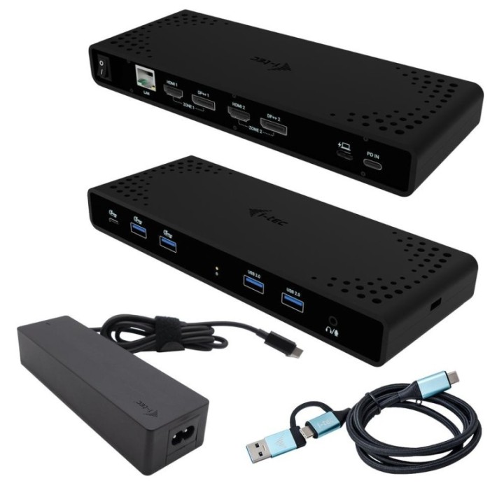 i   tec docking station i   tec 12 en 1 + cargador universal 85w