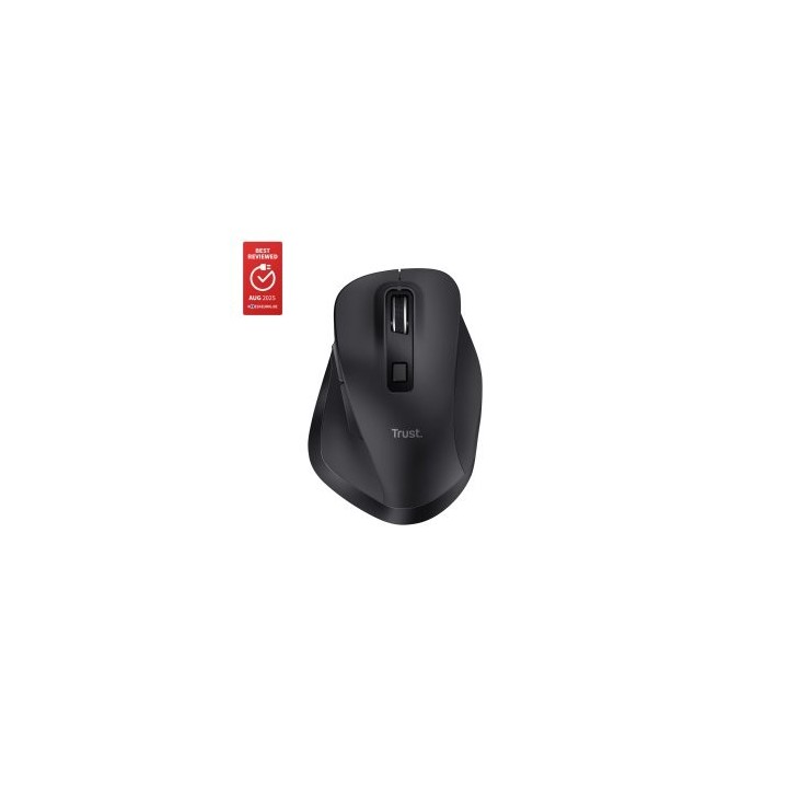 mouse trust bluetooth fyda negro 2400 dpi ajustable 6 botones
