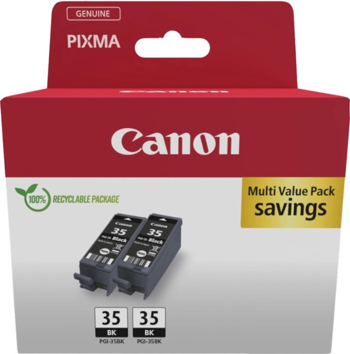 canon cartucho tinta canon pgi   35 twin pack